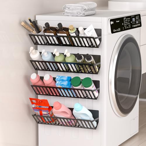4 Pack Magnetic Extra Long Shelves for Washing | Home Organization - Image 2