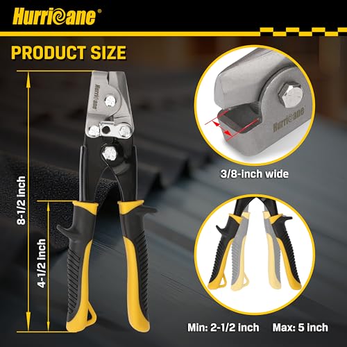 HURRICANE Snap Lock Punch Tool, 3/8 Inch Impression Gutter - Image 3