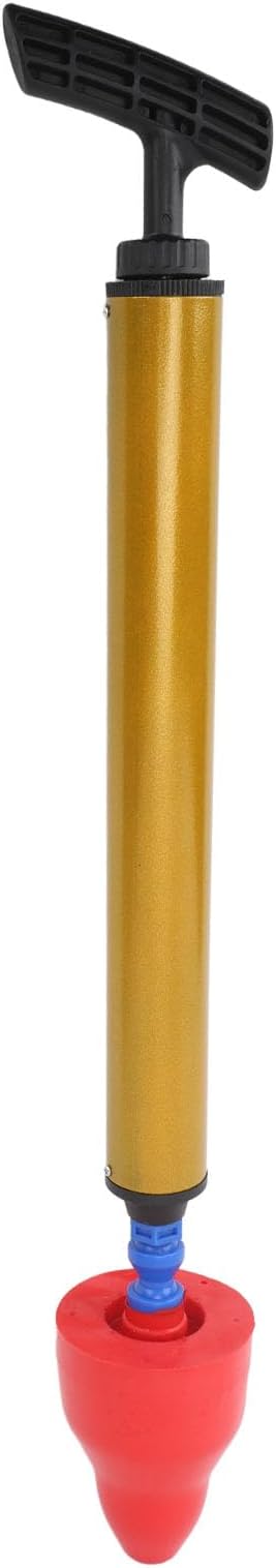 flexman Toilet Plunger, Multifunctional Heavy Duty Drain Clog Remover, High Pressure Air Drain Blaster Plunger for Clogged Pipe Floor Drain Bathroom (Red)
