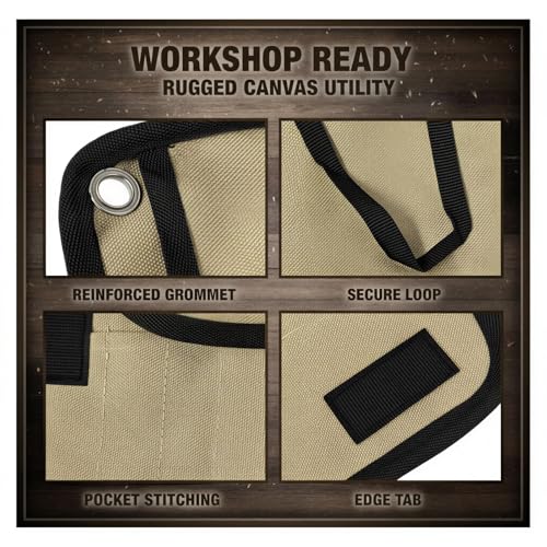 2 PCS Camping Utensil Bags, Canvas Roll Up Cutlery | Home Organization - Image 7