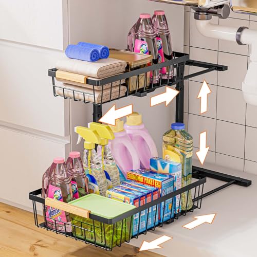 Under Sink Organizer and Storage, Slide Out Under Cabinet Storage - Image 2