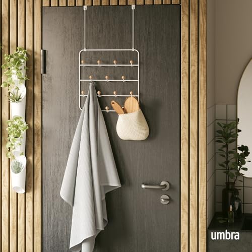 Umbra Estique Coat Rack, Over the Door Wall Hooks - Image 3