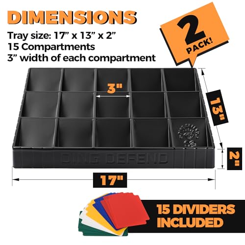 2 Pack Card Sorting Tray - Stackable Trading Cards | Home Organization - Image 3