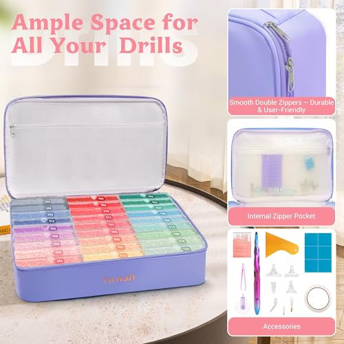 twivah 27PC Diamond Art Storage Containers, Diamond - Image 7