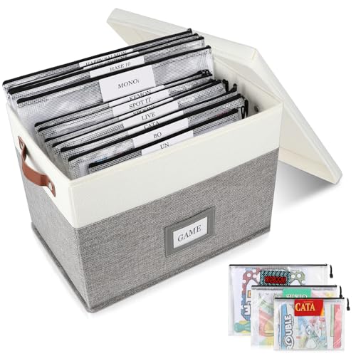 Board Game Organizer with 12pcs Zipper Bags and Writable - Image 2