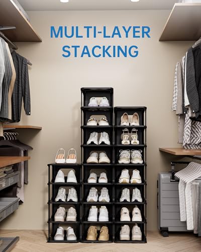 HAIXIN 7-Tier Narrow Vertical Shoe Rack, Skinny Shoe | All Products - Image 7