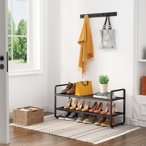Expandable Metal Shoe Rack for Closet, Entryway & Garage - Image 3