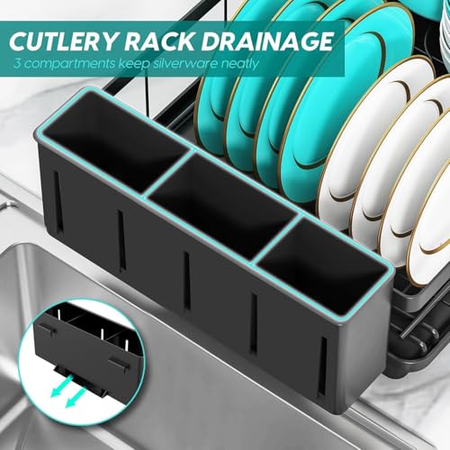 MERRYBOX Dish Drying Rack Space-Saving Dish Racks for Kitchen - Image 7
