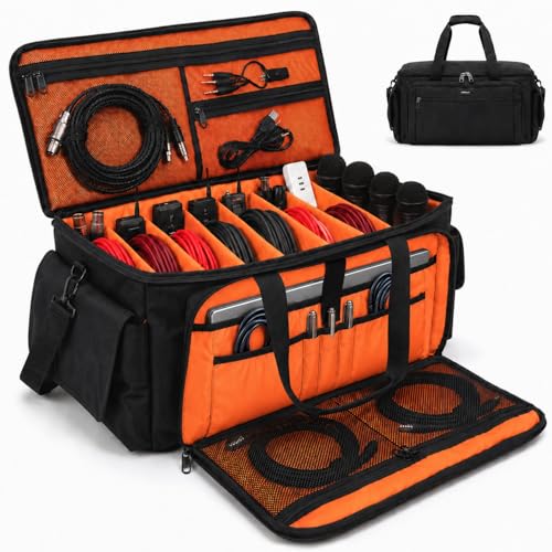 Large DJ Cable Bag Organizer with Laptop Pocket & Ad | All Products - Image 2