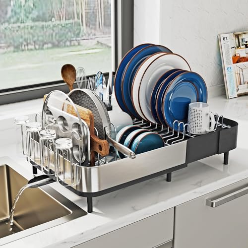 SUNLY Expandable Dish Drying Rack, Versatile Brackets for Pots & - Image 2