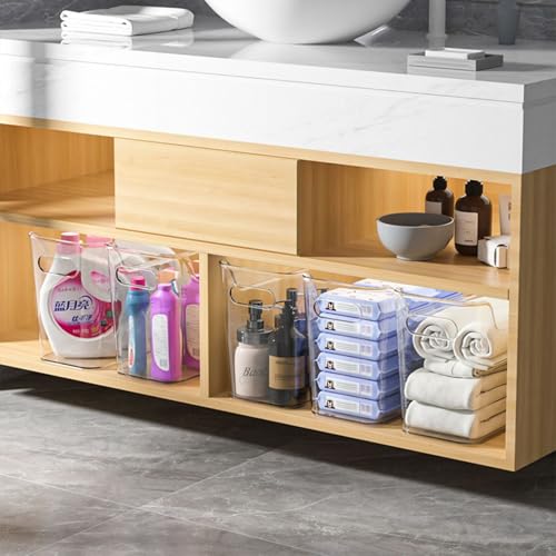 Tall Narrow Clear Bins with Dividers, Plastic Containers - Image 5