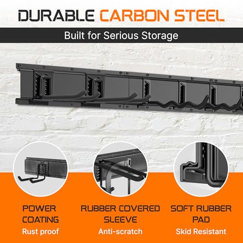 "96 Garage Tool Organizer Wall Mount - Heavy Duty 1020 lbs - Image 7