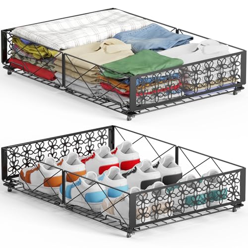 Under Bed Storage with Wheels, Rollable Under Bed Storage - Image 2