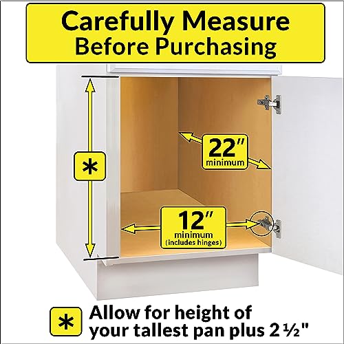 LYNK PROFESSIONAL® Pull Out Cabinet Organizer for Pots and Pans – - Image 7