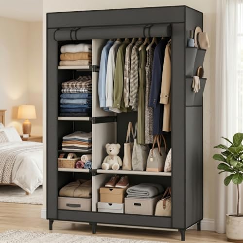 Calmootey Portable Closet Organizer, Space-Saving Storage - Image 5