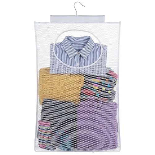 Hanging Laundry Hamper, Dirty Clothes Basket Foldable Wall - Image 2