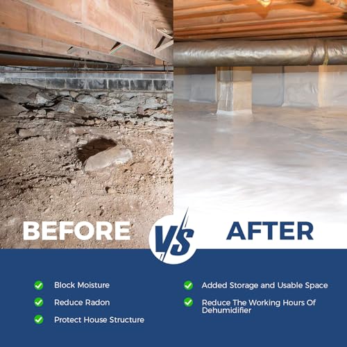 ALORAIR 14 mil Crawl Space Vapor Barrier 10' x 100' - Image 7