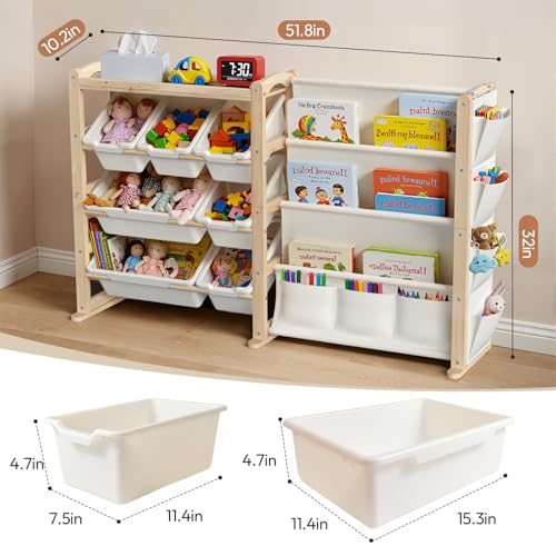 Fodoss Book Shelf for Kids Rooms - Toy Storage Organizer - Image 3