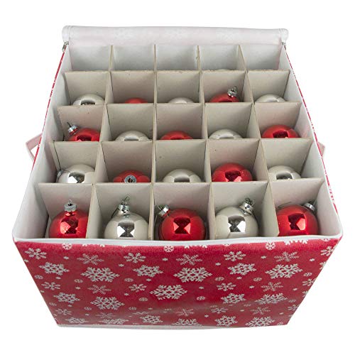 DII Christmas Ornament Storage Box with Dividers, Holds 75 - Image 7