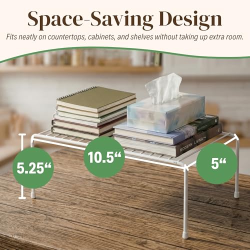 Evelots 2-Pack Wire Shelves, Cabinet Shelf Risers & Freezer - Image 3