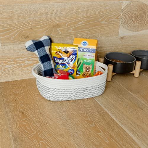 NaturalCozy 5-Piece Rectangle Storage Basket Set- Natural Cotton - Image 7