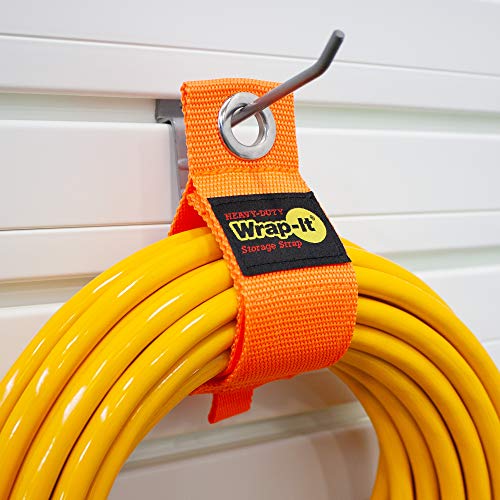 Heavy-Duty Wrap-It Storage Straps - 13-inch (6-Pack) Blaze Orange - Image 3