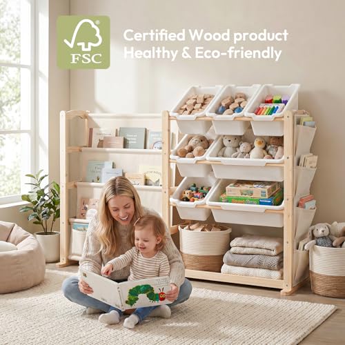Fodoss Book Shelf for Kids Rooms - Toy Storage Organizer - Image 5