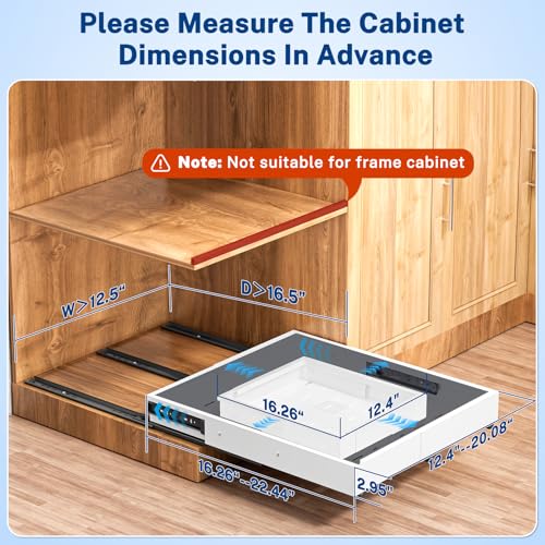 Pull Out Cabinet Organizer Expandable (12.4"-20.08")W & - Image 3