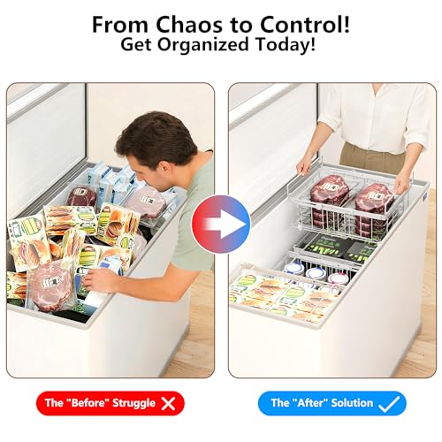 Freezer Organizer Bins, 4-Pack for Deep Freezers - Image 7