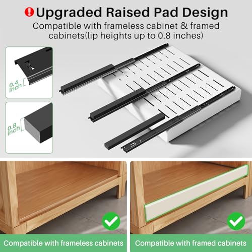 Pull out Cabinet Organizer, Expandable(12"-20") Heavy Duty Slide - Image 4