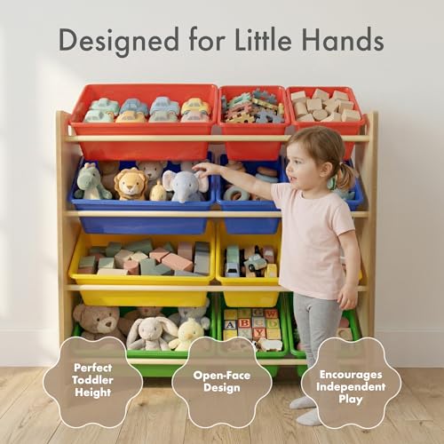 Humble Crew Kids Toy Organizer with 12 Bins, 4 Tier Storage - Image 4