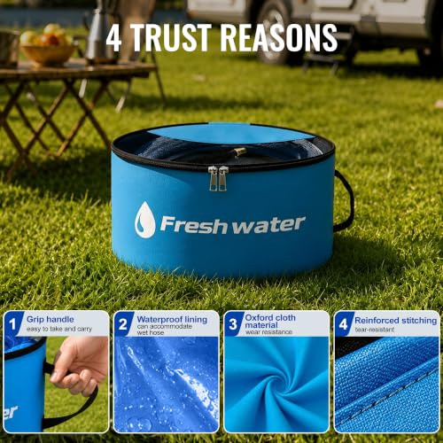 4 Pack RV Hose Storage with Zipper, Camper Hose Storage - Image 6