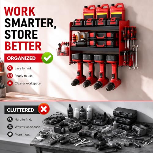 3-Tier Heavy Duty power tool organizer wall mounted150 lb - Image 8