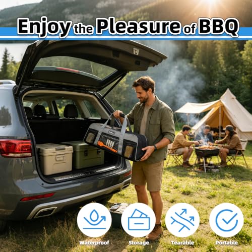 22 Inch Grill Tool Storage Bag, Heavy-Duty 1680D Oxford Organizer - Image 8