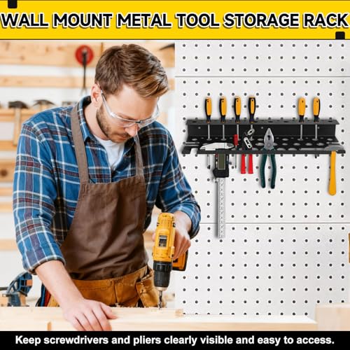 Metal Screwdriver Organizer, 15.75inch Utility Wall Mount - Image 7