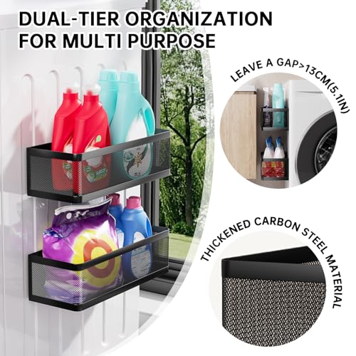 2-Pack Magnetic Shelves Laundry Room Organization - Image 5