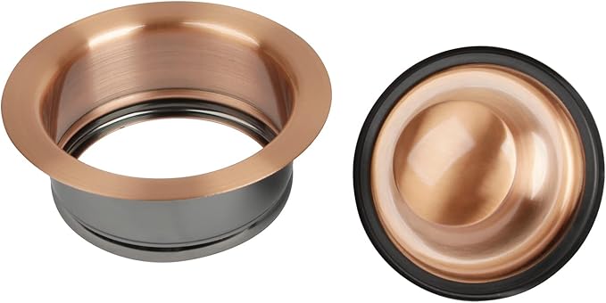 Akicon Kitchen Sink Copper Finish Garbage Disposal Flange Stopper, One Size Disposal Rim, Fit 3-1/2 Inch Standard Sink Drain Hole
