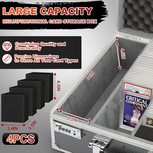Graded Card Storage Box, Holds 170+ PSA/GMA Slabs or 680+ - Image 4