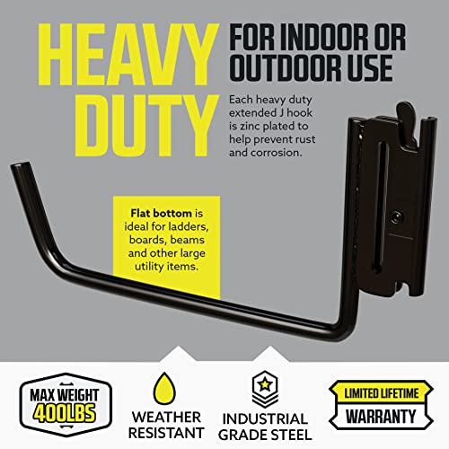 DC Cargo - Extended Flat J Hook E Track Ladder Hooks (4 - Image 5