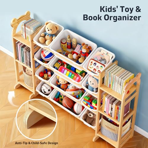 Toy Storage Organizer with 6 Shelves and 12 Bins, Toy - Image 5