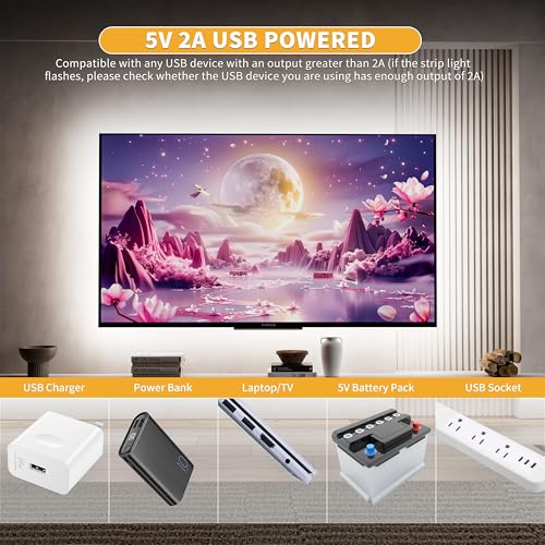 PAUTIX 5V USB COB LED Strip Light 6.56ft/2m 1200lm, Dimmable - Image 7