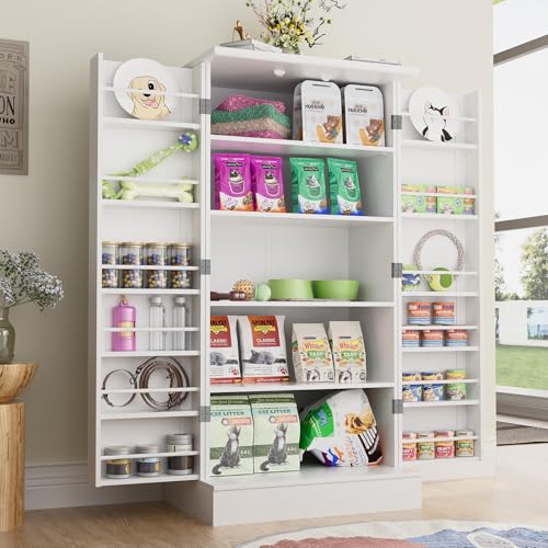 47" Dog Food Storage Cabinet with Flat Panel Doors - Image 2