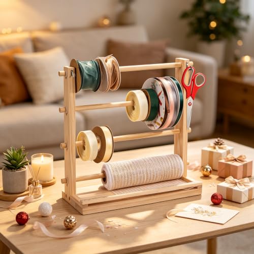 Ribbon Storage Rack Spool Holder Organizer Sewing Craft - Image 5