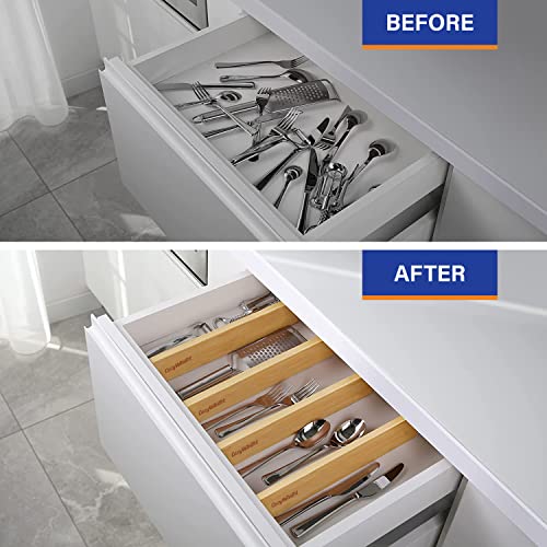 Adjustable Bamboo Drawer Dividers for Clothes, Kitch | All Products - Image 5