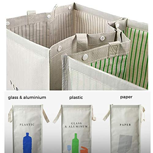 216 Separate Recycling Waste Bin Bags for Kitchen Home Recycle - Image 5