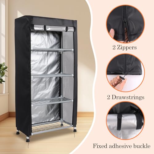Klmnop Storage Shelf Cover Fits Racks 36" L X 18''W X 72''H - Image 5