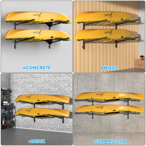 Kayak Storage Rack Heavy Duty, Adjustable Wall Mount - Image 3