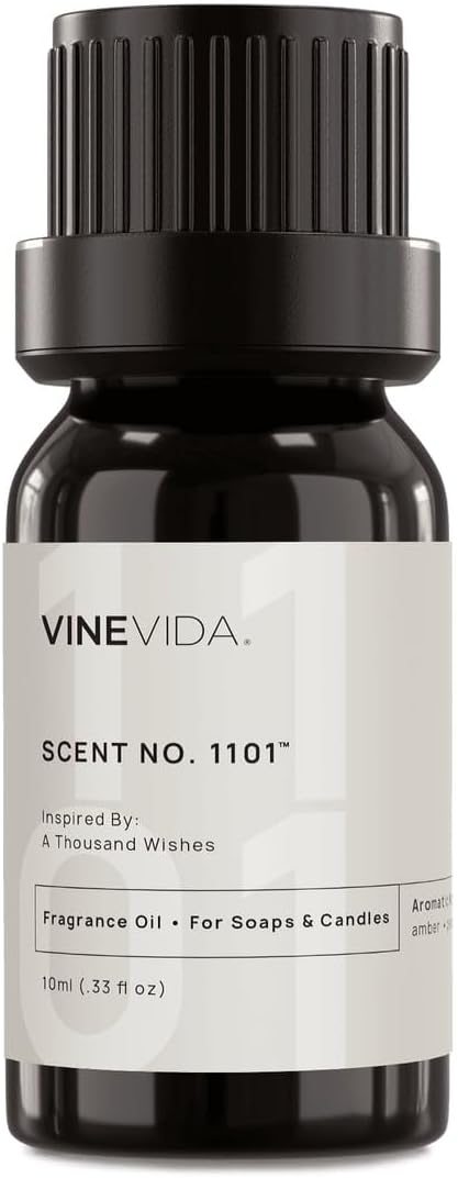 VINEVIDA [0.33oz] A Thousand Wishes - Fragrance Oil for Candle Making and Soap Making - Premium Candle Scents for Soy Candles