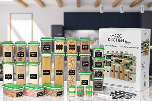 Airtight Food Storage Containers with Lids 56 Pc - 28 Containers - Image 3