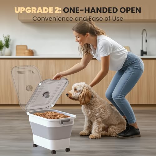 20-23 Lbs Dog Food Storage Container,Collapsible Dog Food - Image 3